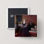 Kogelboon van Mary Todd Lincoln Vierkante Button 5,1 Cm (Voorkant /achterkant)