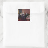 Kogelboon van Mary Todd Lincoln Vierkante Sticker (Tas)
