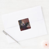 Kogelboon van Mary Todd Lincoln Vierkante Sticker (Envelop)