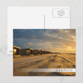 Kogelcabine bij zonsondergang aan de nederlandse k briefkaart (Voorkant / Achterkant)