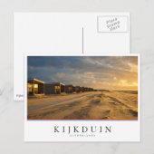 Kogelcabine bij zonsondergang aan de nederlandse k briefkaart (Voorkant / Achterkant)