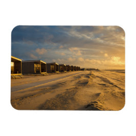 Kogelcabine bij zonsondergang aan de nederlandse k magneet