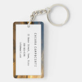 Kogelcabine bij zonsondergang aan de nederlandse k sleutelhanger (achterkant)