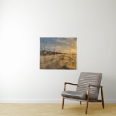 Kogelcabine bij zonsondergang aan de nederlandse k wandkleed (In Situ (horizontaal))