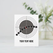 kogelgaten van het pistool van de machine boven he briefkaart (Staand voorkant)