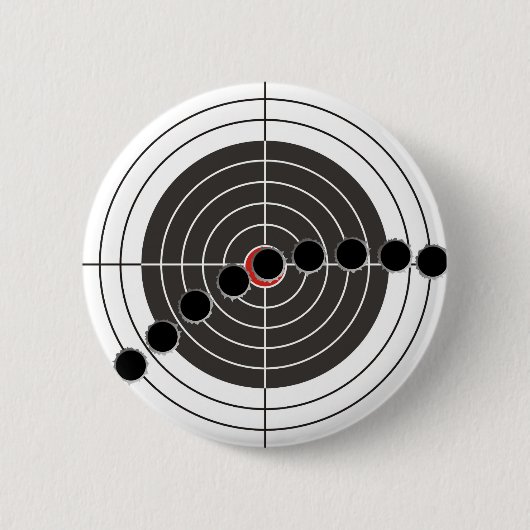 kogelgaten van het pistool van de machine boven he ronde button 5,7 cm (Voorkant)