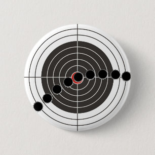 kogelgaten van het pistool van de machine boven he ronde button 5,7 cm