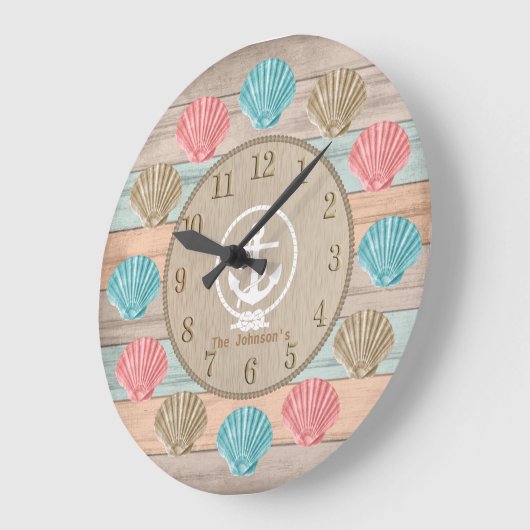 Kogelhout Nautische zeeshells en anker Grote Klok (Hoek)