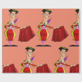 Kogeljager en rode cape cadeaupapier (Vlak)