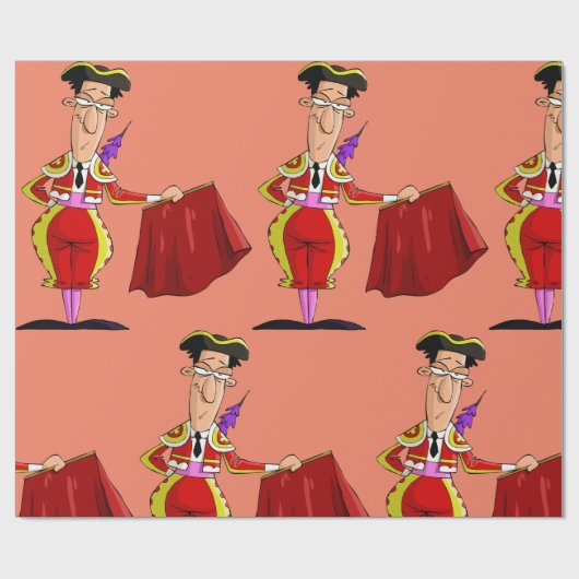 Kogeljager en rode cape cadeaupapier (Vlak)