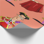 Kogeljager en rode cape cadeaupapier (Hoek)