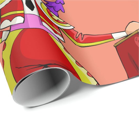 Kogeljager en rode cape cadeaupapier (Rol Hoek)