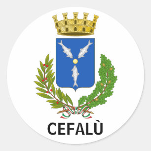 Kogeljas Cefalù - Sicilië Ronde Sticker
