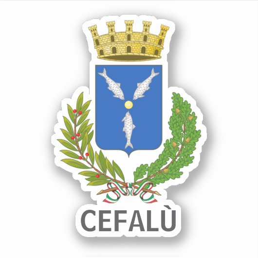 Kogeljas Cefalù - Sicilië Sticker (Voorkant)