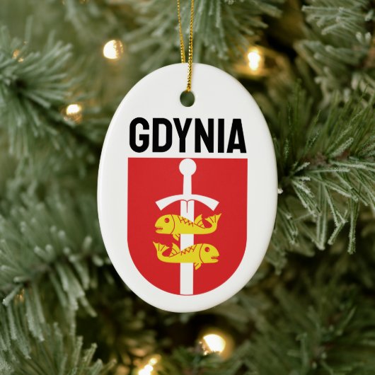 Kogeljas Gdynia, Polen Keramisch Ornament (Boom)
