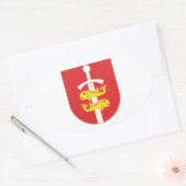 Kogeljas Gdynia, Polen Ovale Sticker (Envelop)