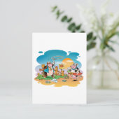 Kogeljongens en koeien briefkaart (Staand voorkant)