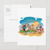 Kogeljongens en koeien briefkaart (Voorkant / Achterkant)