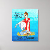 Kogelkip | Kipkunst Canvas Afdruk (Voorkant)