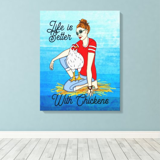 Kogelkip | Kipkunst Canvas Afdruk (Insitu (Houten vloer))