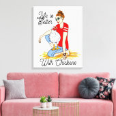 Kogelkip | Poster voor de cichorei Canvas Afdruk (Insitu (Woonkamer))