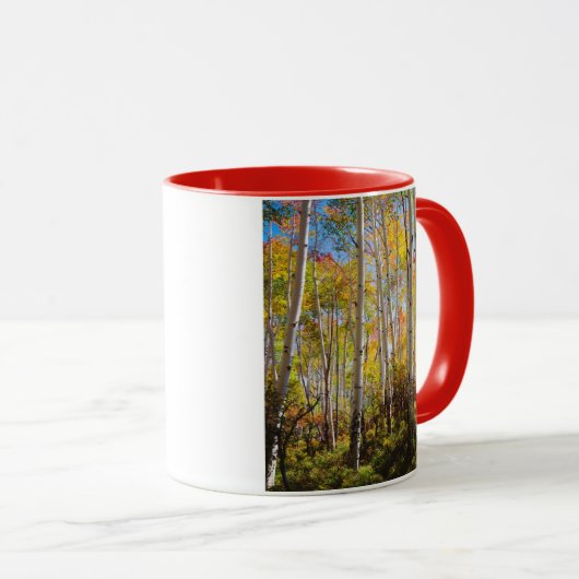 Kogelkleuren van Aspen-bomen 5 Mok (Voorkant rechts)