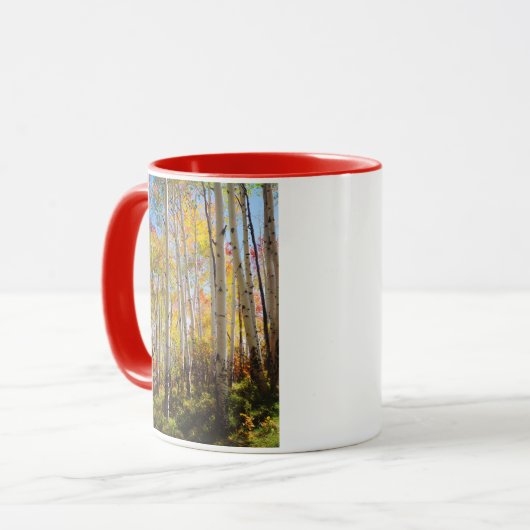 Kogelkleuren van Aspen-bomen 5 Mok (Voorkant links)