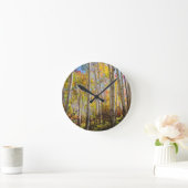 Kogelkleuren van Aspen-bomen 5 Ronde Klok (Huis)