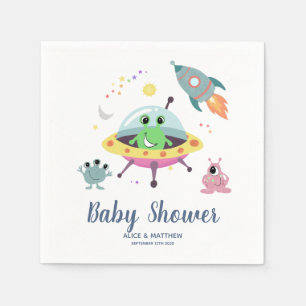 Kogelklinker en modern Alien-Baby shower voor ruim Servet