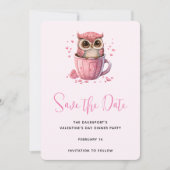 Kogelknol in een Valentijnse partij voor de beker Save The Date (Voorkant)