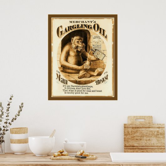 Kogelolie van de koopman ~  Adverteren Poster (Keuken)