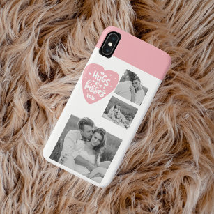Kogelpaar Foto's en hanen en Kisses PInk Heart Case-Mate iPhone Case