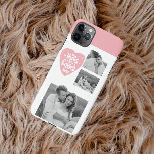 Kogelpaar Foto's en hanen en Kisses PInk Heart iPhone 11Pro Max Hoesje