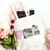 Kogelpaar Foto's en hanen en Kisses PInk Heart Tote Bag