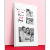 Kogelpaar foto's en romantische offertes naar de m canvas afdruk