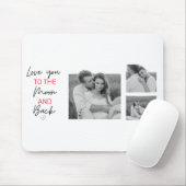 Kogelpaar foto's en romantische offertes naar de m muismat (Met muis)