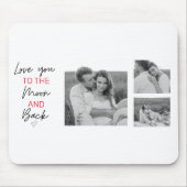 Kogelpaar foto's en romantische offertes naar de m muismat (Voorkant)