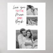 Kogelpaar foto's en romantische offertes naar de m poster (Voorkant)