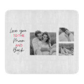 Kogelpaar foto's en romantische offertes naar de m snijplank (Voorkant)