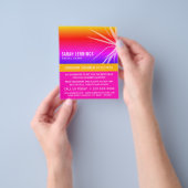 Kogelpalm Leaf Silhouette, Travel Agent Advert Flyer (Hand)