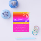 Kogelpalm Leaf Silhouette, Travel Agent Advert Flyer (Enkel)