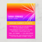 Kogelpalm Leaf Silhouette, Travel Agent Advert Flyer (Voorkant)