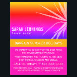 Kogelpalm Leaf Silhouette, Travel Agent Advert Flyer<br><div class="desc">Beach Palm Leaf Silhouette,  reisagent Adverteren broers door de Visitekaartje winkel.</div>