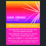 Kogelpalm Leaf Silhouette, Travel Agent Advert Flyer<br><div class="desc">Beach Palm Leaf Silhouette,  reisagent Adverteren broers door de Visitekaartje winkel.</div>