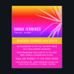 Kogelpalm Leaf Silhouette, Travel Agent Advert Flyer<br><div class="desc">Beach Palm Leaf Silhouette,  reisagent Adverteren broers door de Visitekaartje winkel.</div>