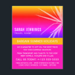 Kogelpalm Leaf Silhouette, Travel Agent Advert Flyer<br><div class="desc">Beach Palm Leaf Silhouette,  reisagent Adverteren broers door de Visitekaartje winkel.</div>