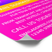 Kogelpalm Leaf Silhouette, Travel Agent Advert Poster (Hoek)