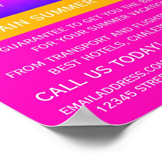 Kogelpalm Leaf Silhouette, Travel Agent Advert Poster (Hoek)