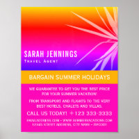 Kogelpalm Leaf Silhouette, Travel Agent Advert