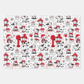 Kogelpapierset voor snelle kerstKoe 3 Inpakpapier Vel (Voorkant)
